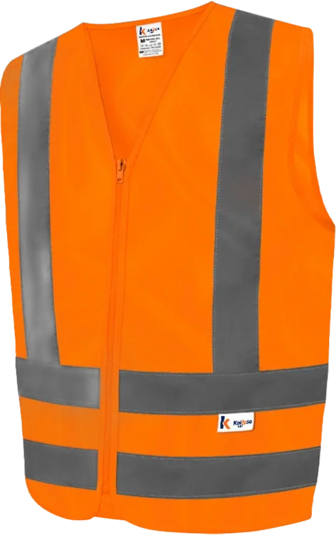 Colete Refletivo laranja c/1 bolso tam M Kalipso