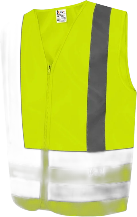 Colete Refletivo amarelo c/1 bolso tam M Kalipso