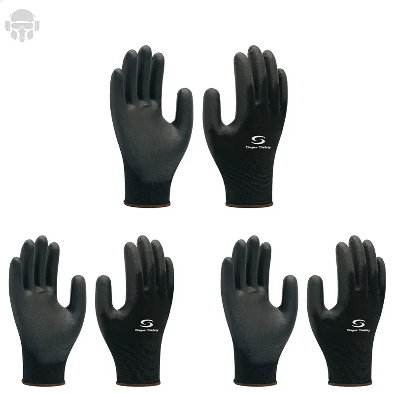 Luva pu preta Tam. 10 CA 32034 Super Safety