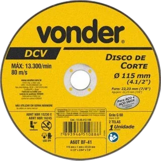 Disco disco corte 14'X3,2X25,4 DCV Vonder