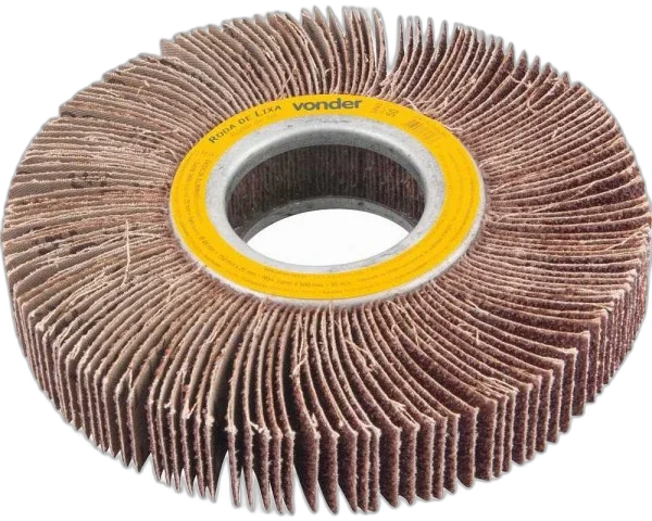 Roda de lixa 150 X 25mm  s haste grao 50  Vonder