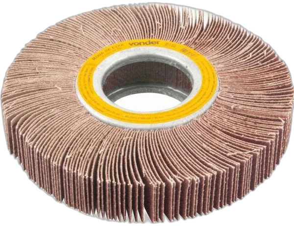 Roda de lixa 150 X 25mm s haste grao 80 Vonder