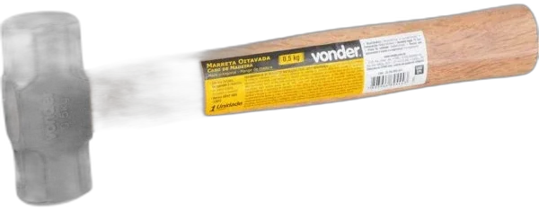Marreta oitavada c cabo 1,0Kg Vonder