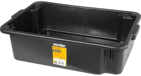 Caixa plastica retang. uso geral 40L Vonder