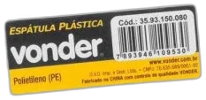 Espatula plastica 150 X 80 Vonder