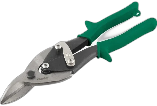 Tesoura tipo aviacao VD10D corte direito Vonder
