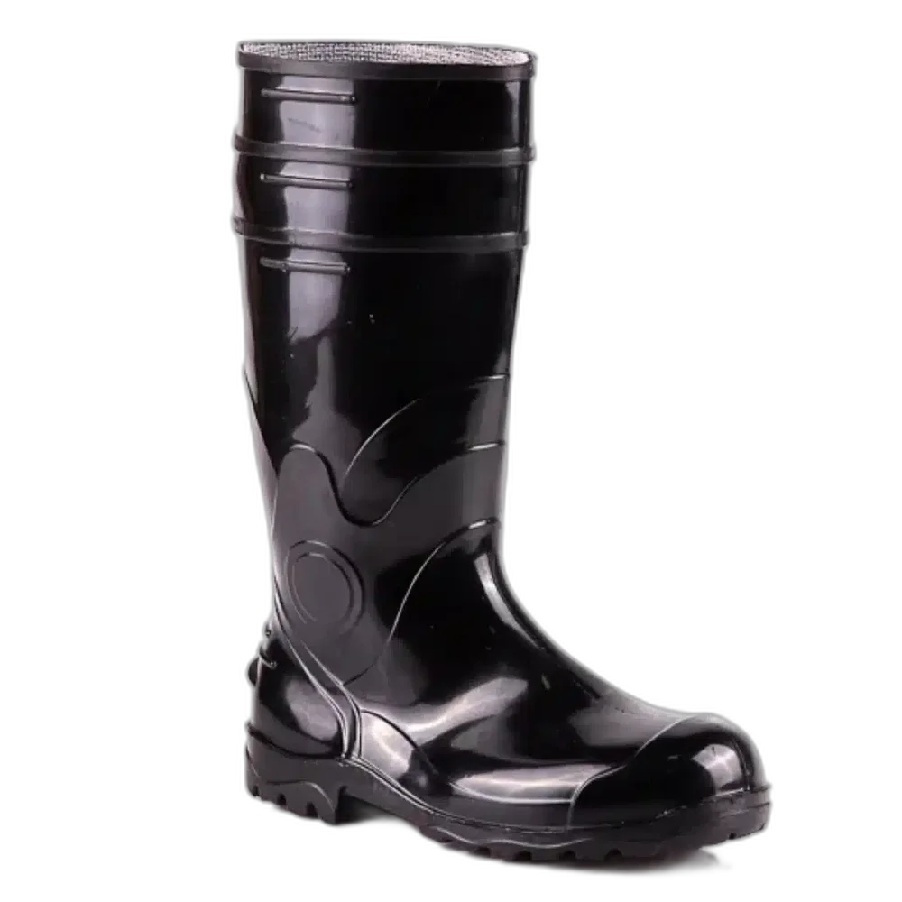 Bota pvc preta cano longo s forro n.38 CA 37455 Bracol