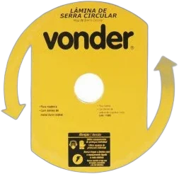 Lamina de serra circular metal duro/vídea, 235 mm x 25 mm, 48 dentes Vonder