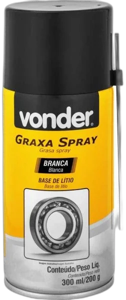 Graxa branca spray 200G/300ml Vonder