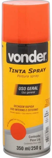 Tinta spray laranja 350ML Vonder