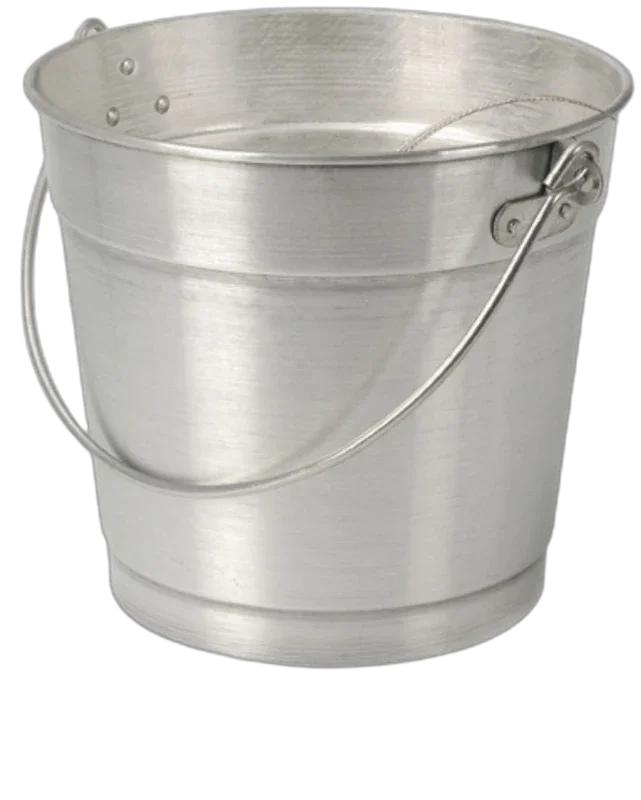 Balde grande de alum. 12L c cordoalha 1m Plastcor