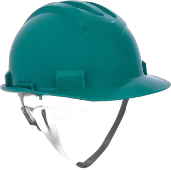 Capacete verde c carn. tecido catraca CA 14712 Vonder Plus