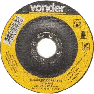 Disco de desbaste VDA50 4 1/2' x 1/4 x 7/8 Vonder