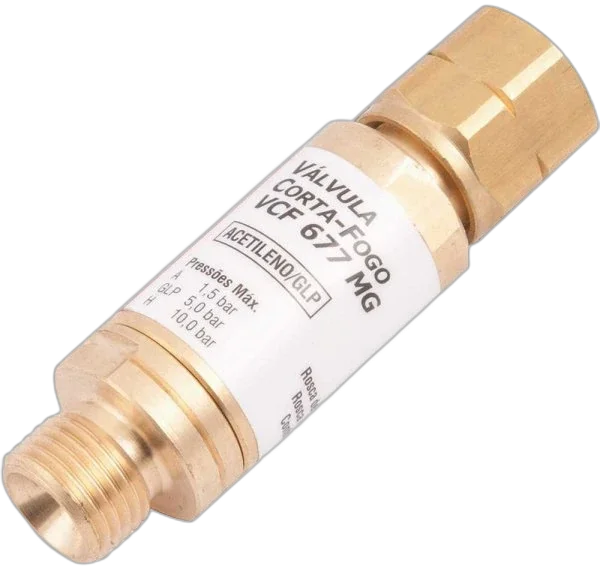 Valvula corta fogo acetileno p maçarico VCF677MG Vonder