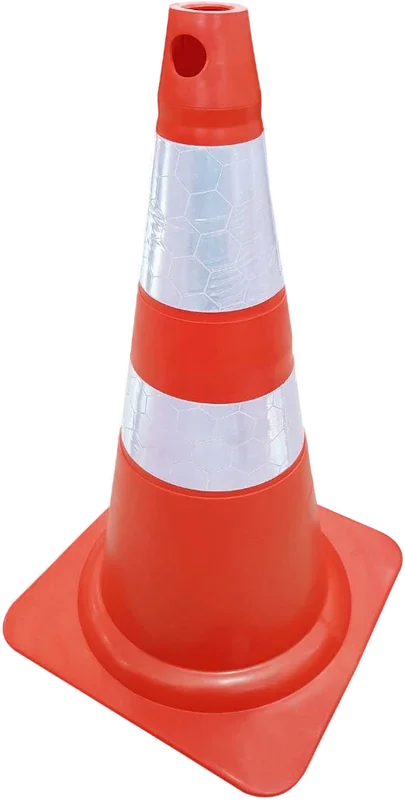 Cone sinal. refletivo  Lr/Br 75CM  Plastcor