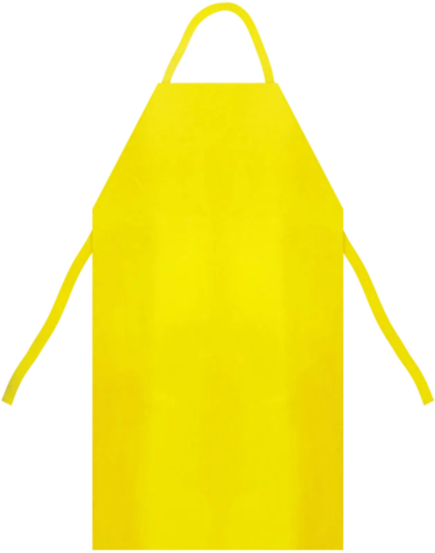 Avental de pvc forrado amarelo 1,20 X 0,70 - C.A. 21075 Plastcor