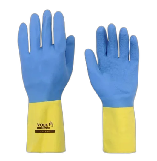 Luva latex bicolor tam. 10 ca 37900 Volk