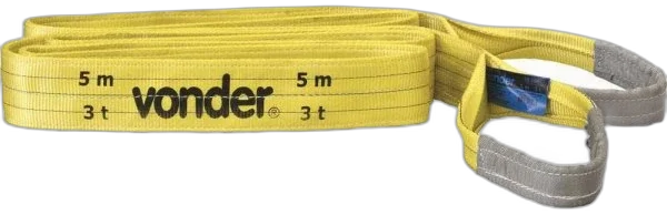 Cinta para elevacao de cargas 7:1, 5,0 m, 3,0 tf, CE 350 Vonder