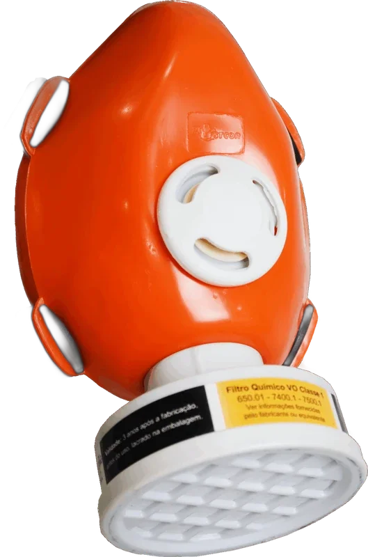 Respirador 1/4 facial P/ 1 filtro C.A 39427 Plastcor