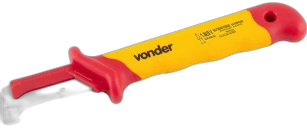 Faca curva p desencapar cabos 7" isolada IEC60900 Vonder