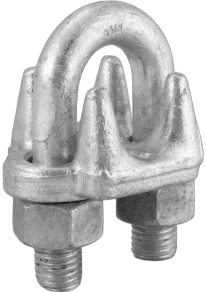 Clips para cabo de aço 3/8" - 9,53 mm pesado c 3 pc Vonder Plus