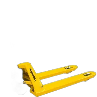 Paleteira hidráulica 2,5 ton. (2,5 tf), 1.150 mm x 550 mm roda dupla de nylon PDP 255 Vonder