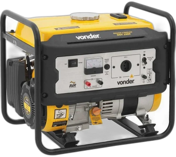 Gerador a gasolina 1.000 W, 220 V~, GGV 1000 Vonder