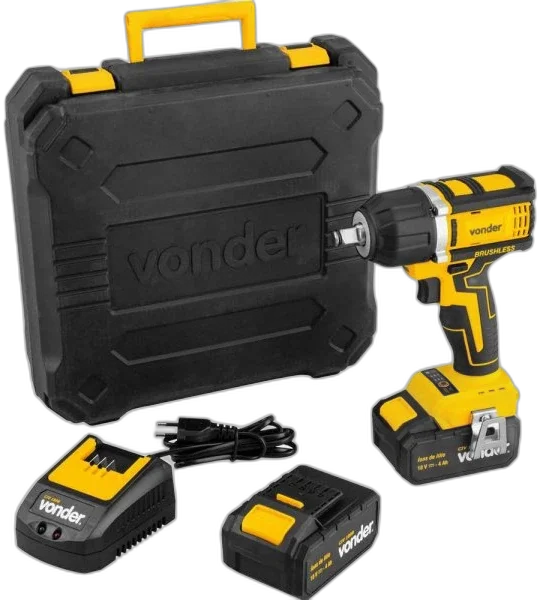 Chave de impacto bateria 18V, encaixe de 1/2" bivolt CIV 180B Vonder