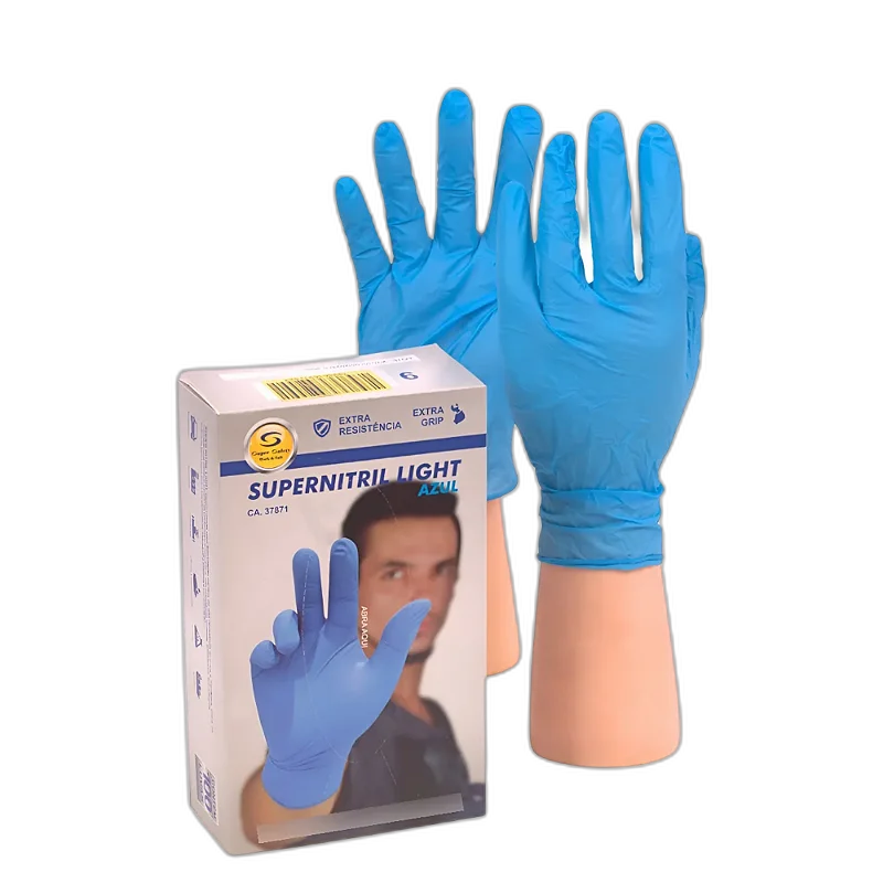 Luva nitrilica descart. nitril light tam. M CA 37871 Super Safety